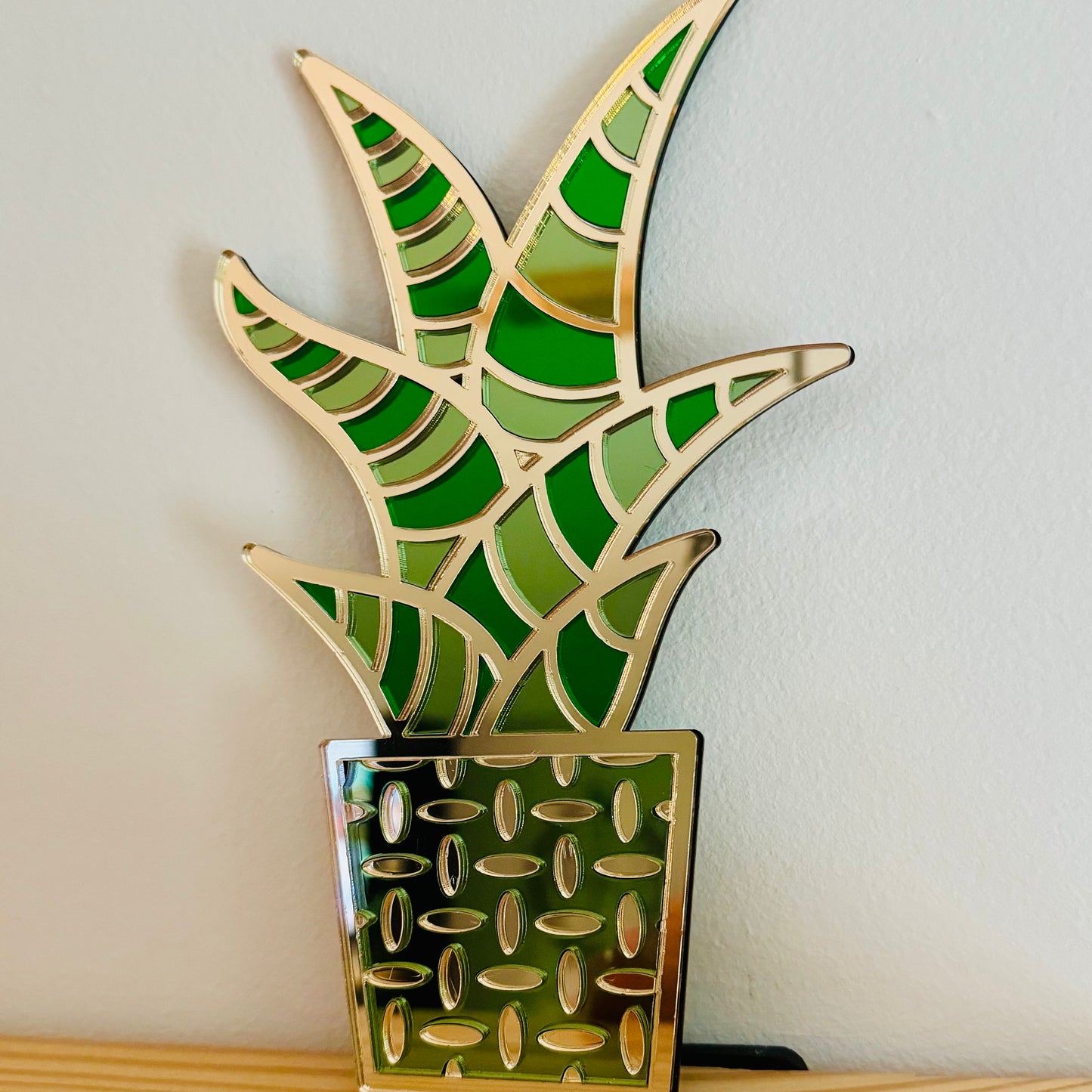 "Plant One On Me" Acrylic snake plant