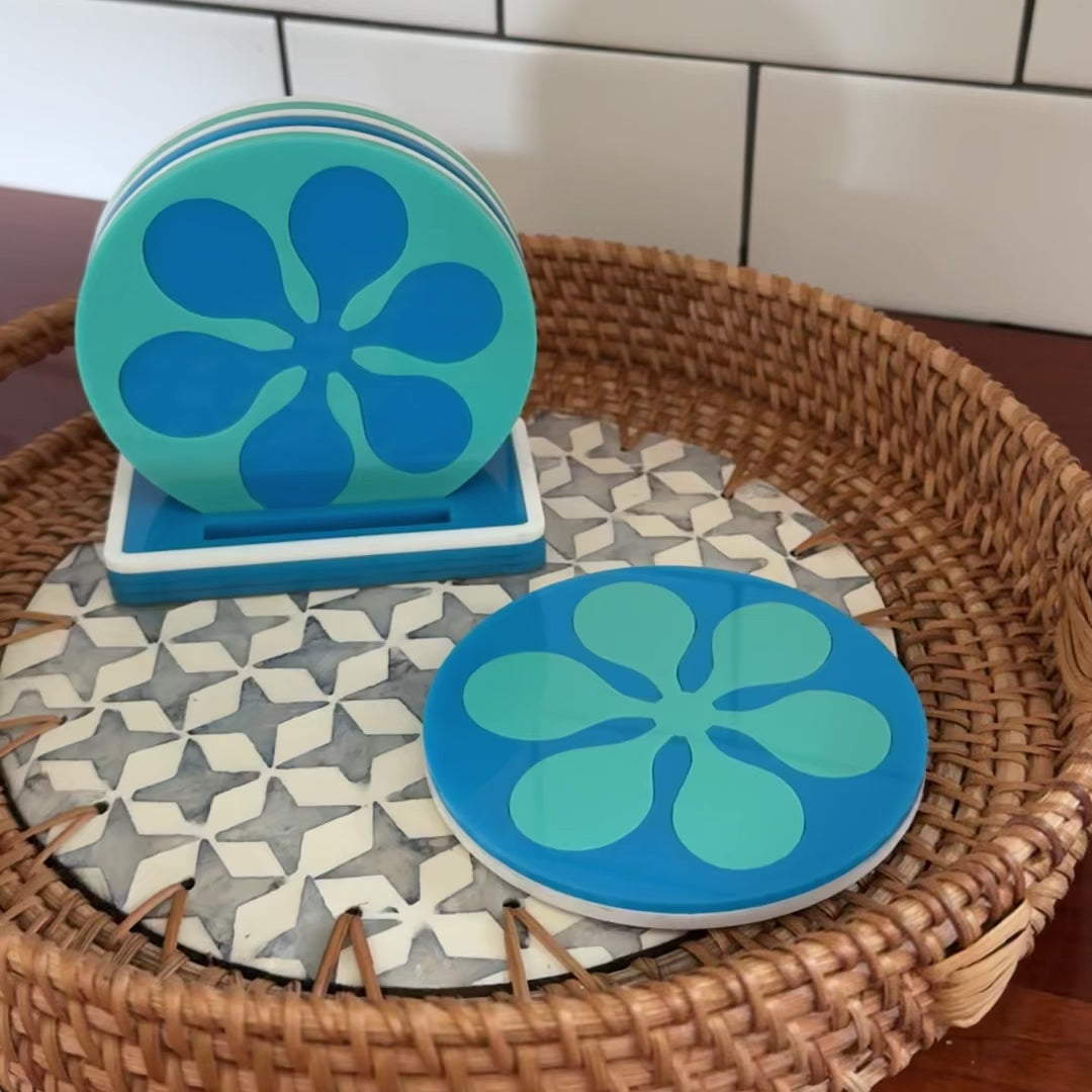 Blue Coaster Set Video